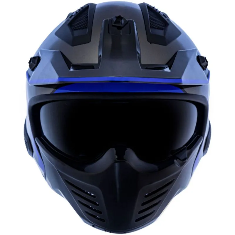 Capacete Original Norisk Darth Outline Titanium Azul