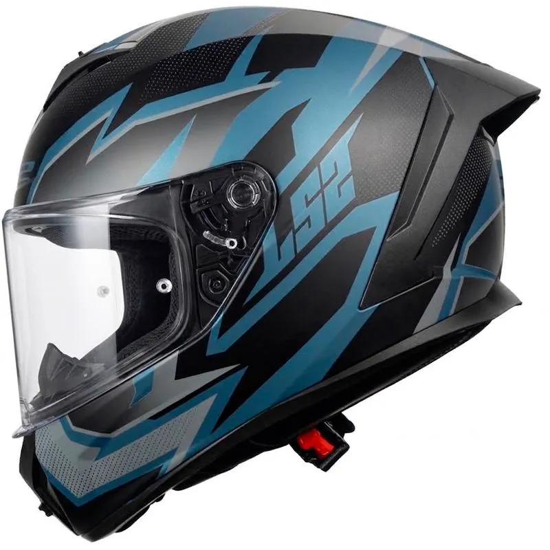 Capacete LS2 FF820 Rapid 3 Xtrem Preto Azul Fosco 60
