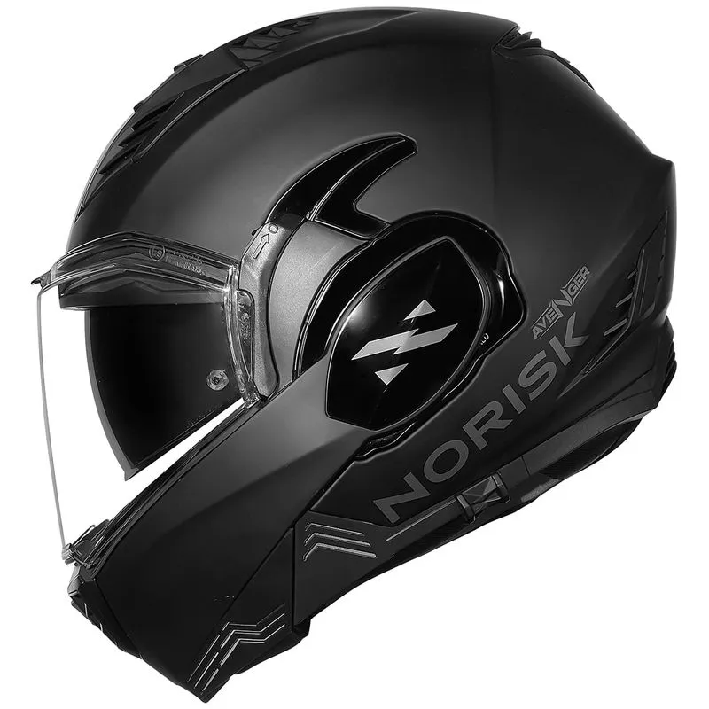 Capacete Norisk Avenger Monocolor Preto Fosco 64