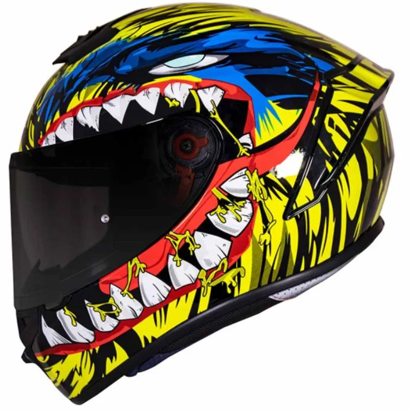 Capacete Original Norisk Supra Hungry Amarelo Azul 56