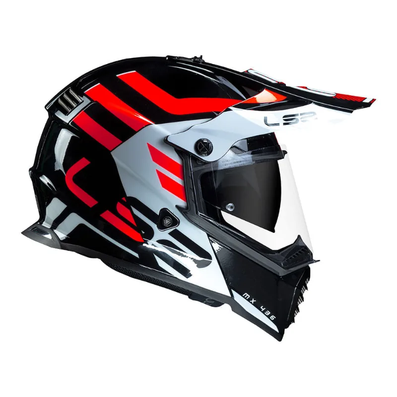 CAPACETE LS2 PIONEER EVO ADVENTURER BRANCO 58/M