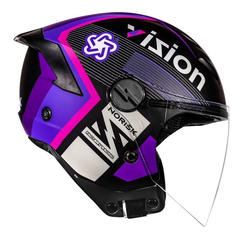 CAPACETE NORISK NEO VIZION ROXO 54/XS