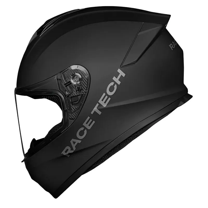 Capacete Race Tech Hit Monocolor Preto Fosco 54