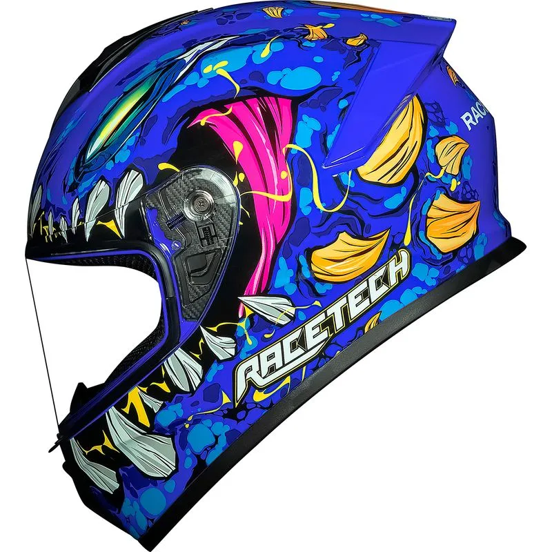 Capacete Race Tech Hit Lizard Azul 58