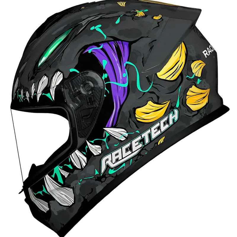 Capacete Race Tech Hit Lizard Titanio 62