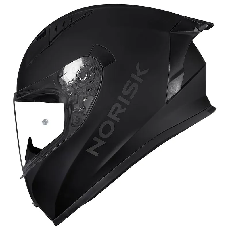 Capacete Norisk Flow Monocolor Preto Fosco 62