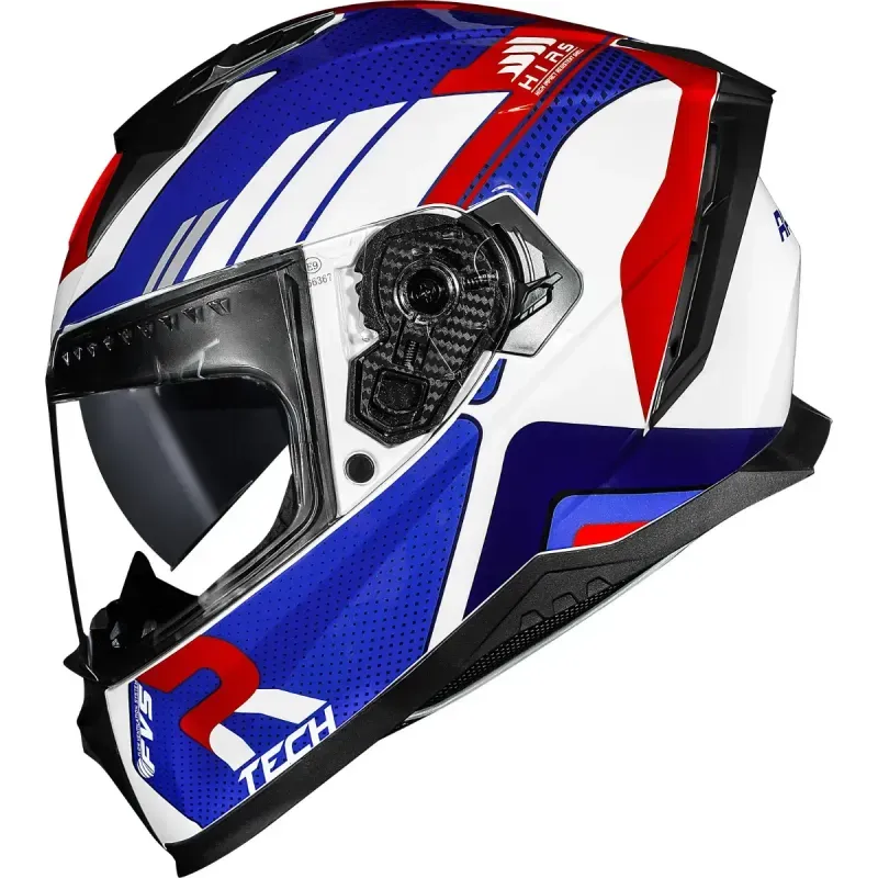 Capacete Fechado Race Tech Volt Track Branco Azul 58