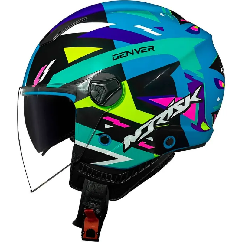 Capacete Original Norisk Orion SV Denver Preto Verde 58