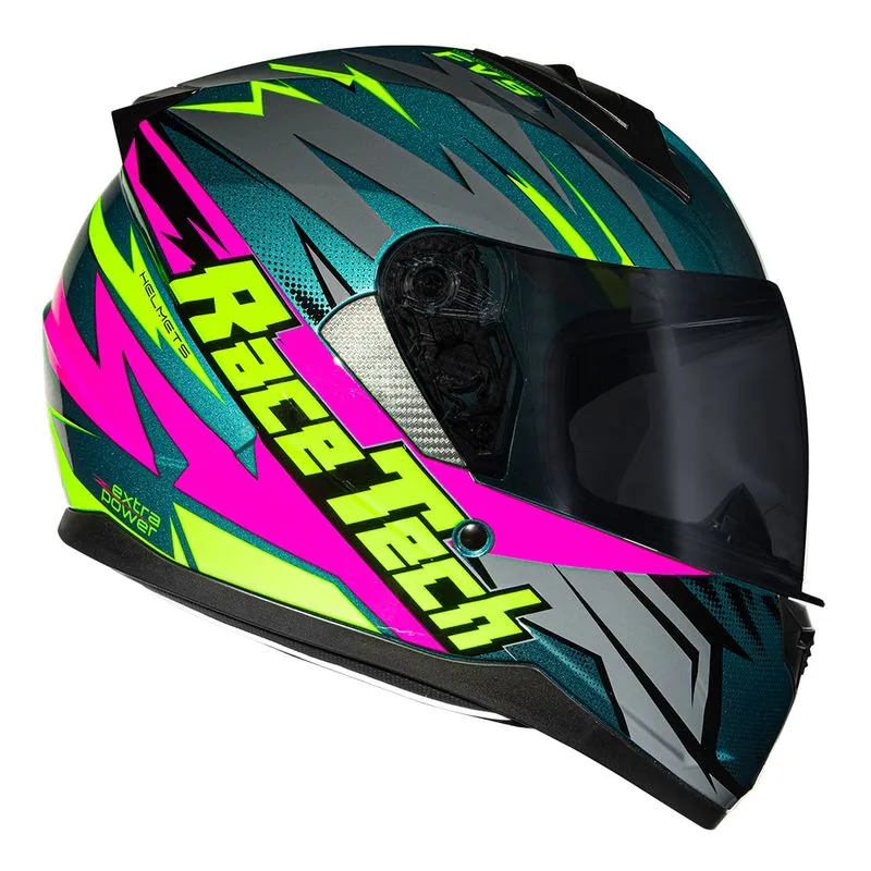 CAPACETE RACE TECH SECTOR ELECTRO VERDE 56/S