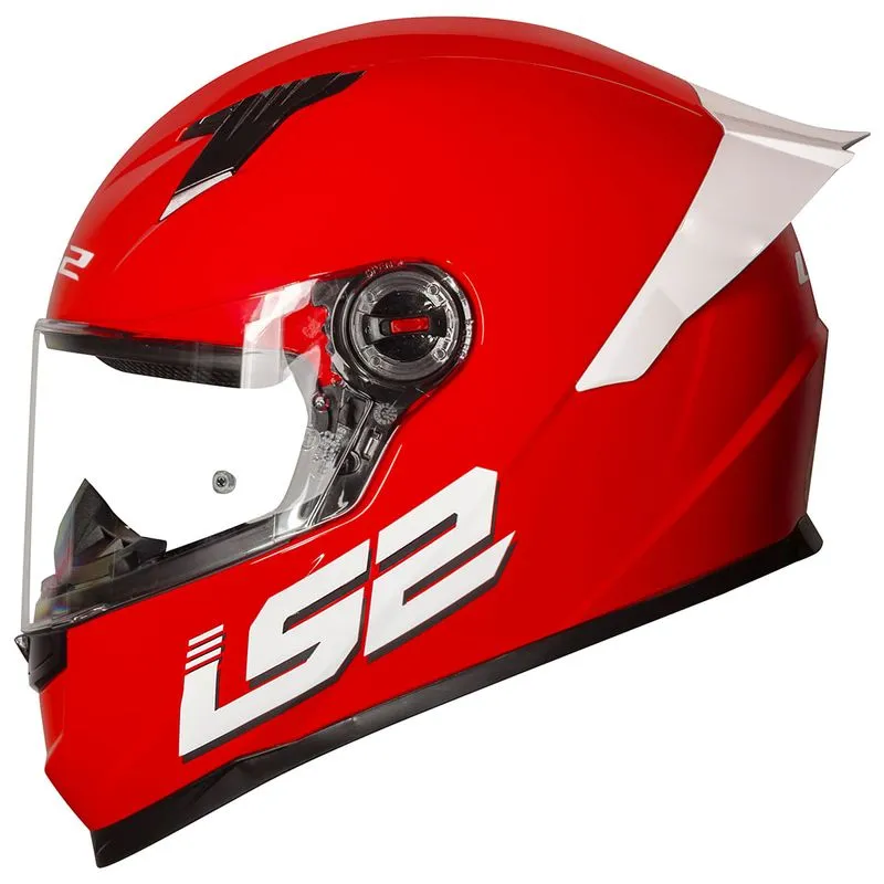 Capacete LS2 FF358 S Monocolor Bright Vermelho 60