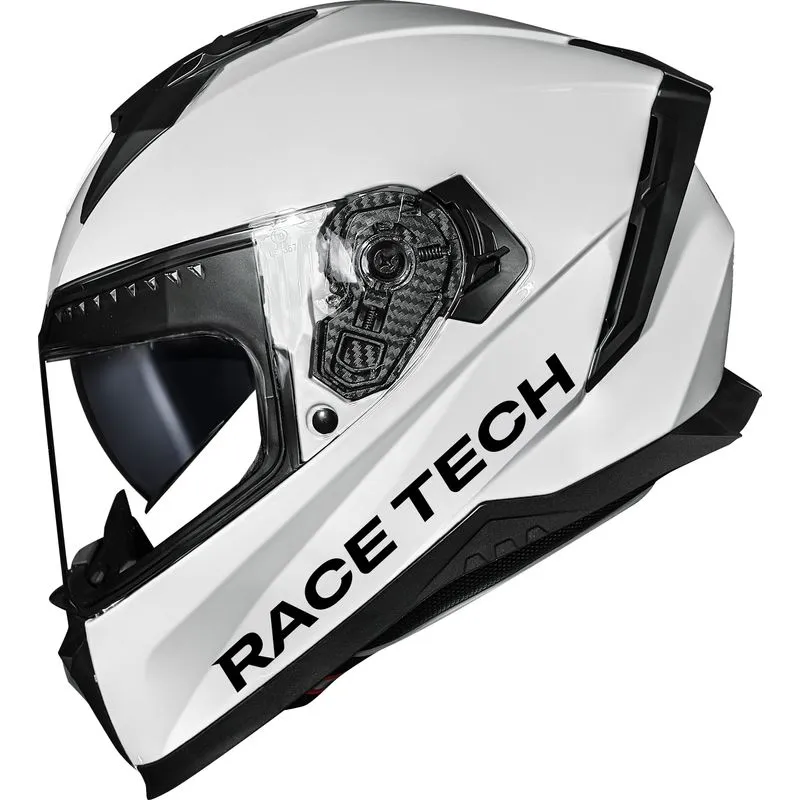 Capacete Fechado Race Tech Volt Monocolor Branco 60