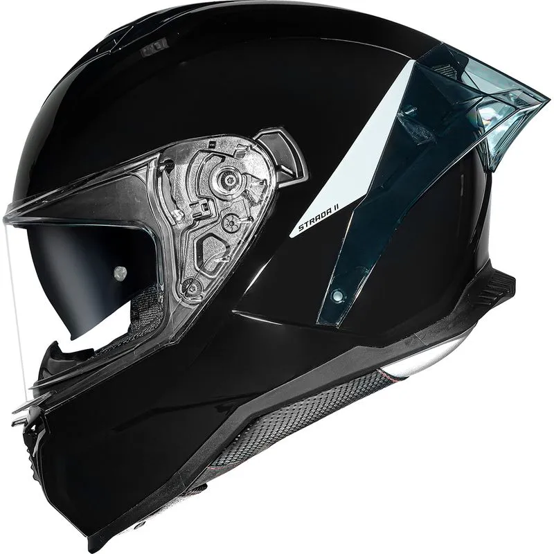 Capacete Original Norisk Strada 2 Monocolor Preto Brilhante 60