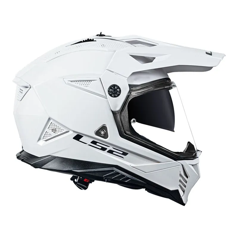 CAPACETE LS2 PIONEER II MONOCOLOR BRANCO 58/M