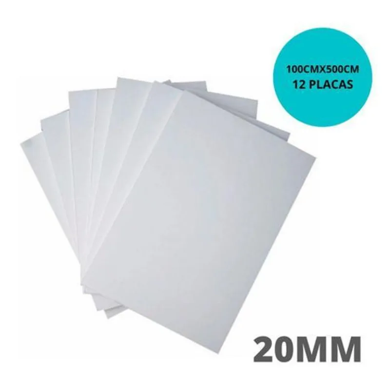 Placa De Isopor Teto Forro Parede 20mm C/12 Und 100x50cm