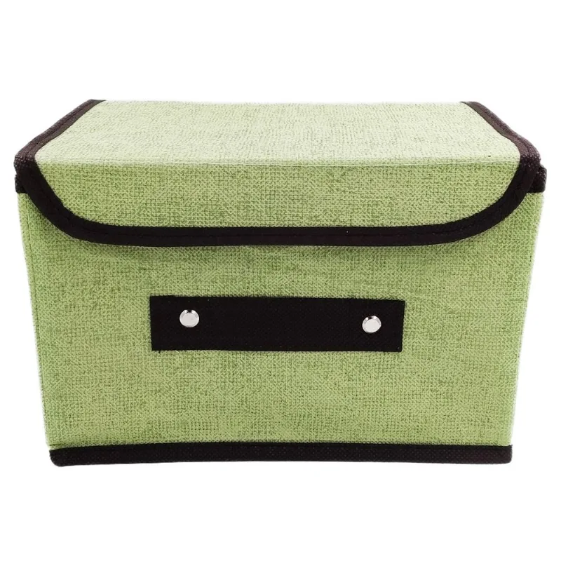 Organizador C/ Tampa 26x20cm em Tecido Amigold-Verde