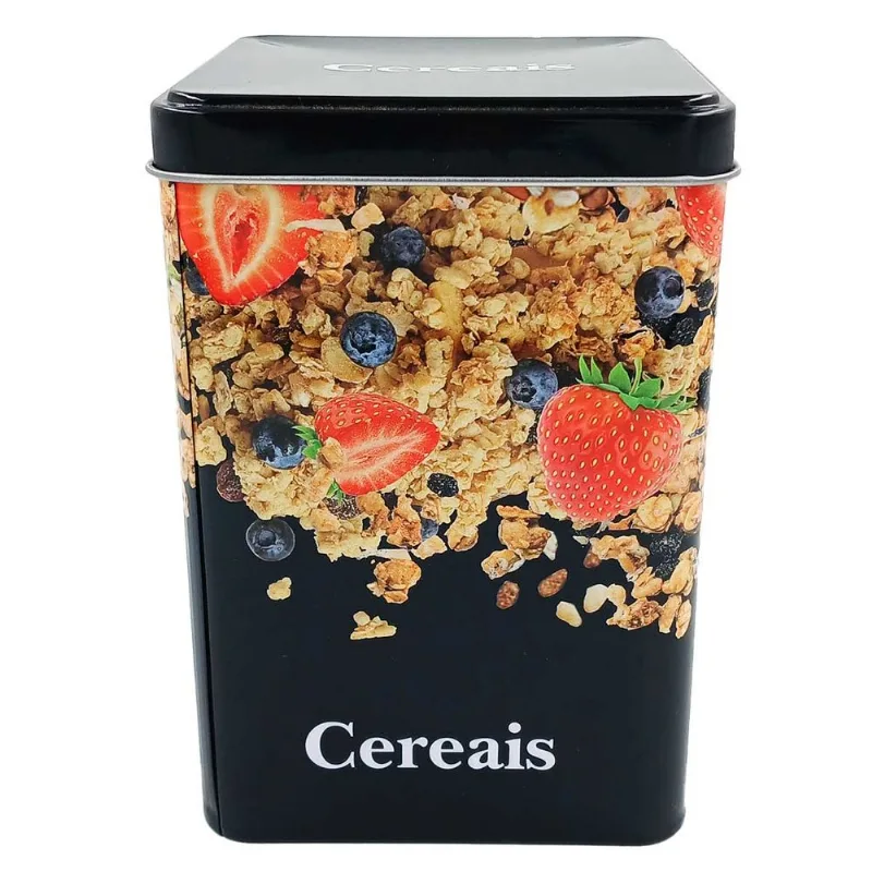 Porta Mantimento Cereais 10x15cm em Metal Amigold