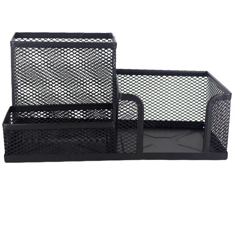 Organizador De Mesa Escritório Porta Caneta Treco De Metal