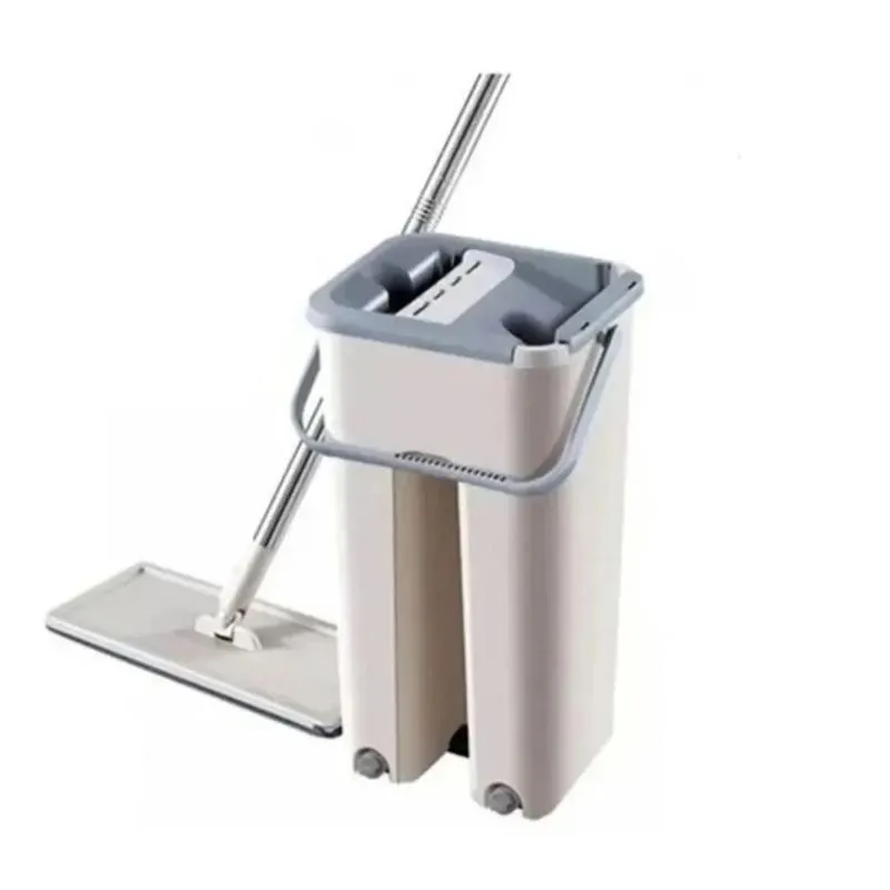 Kit De Limpeza Com Esfregão E Balde De Plastico Compacto