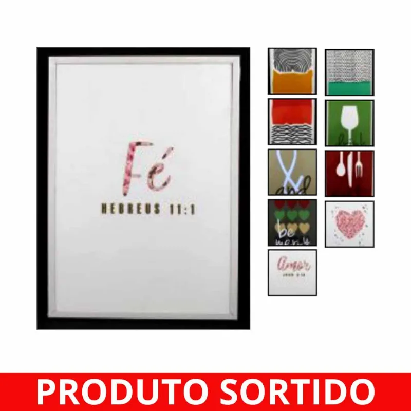 Quadro Decorativo 26x36cm Plástico 3097 Amigold - UN