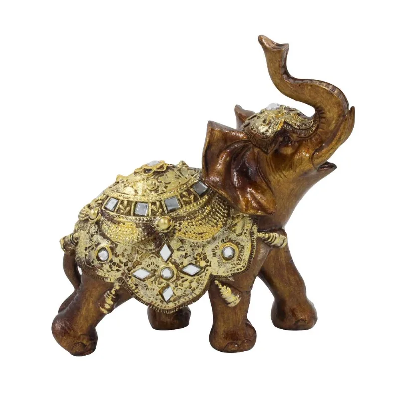 Elefante Decorativo 15cm em Resina Amigold- Modelo 1