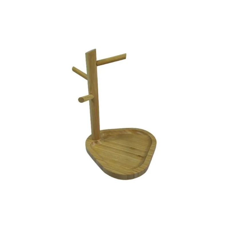 Suporte Pendurar Xicara E Canecas De Bambu Porta Copo