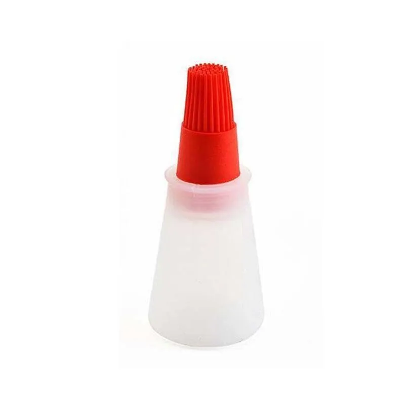 Pincel Silicone C/ Reservatório Óleo Azeite Jogo 2 Un.