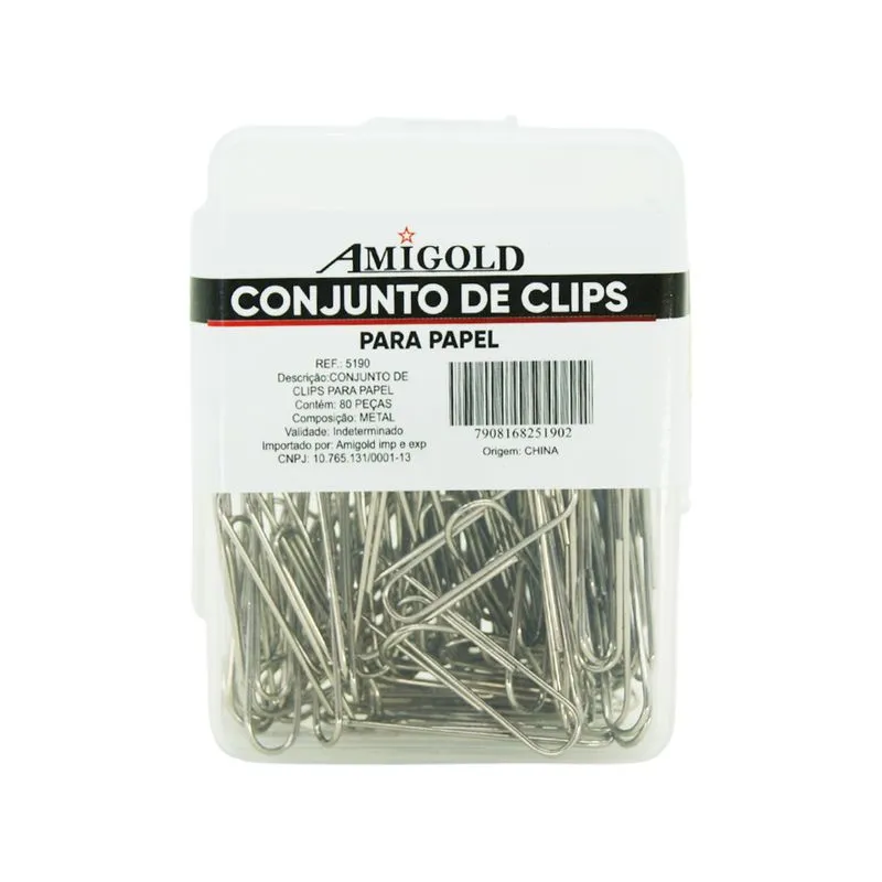 Clips Metal 5190 Amigold - 80UN