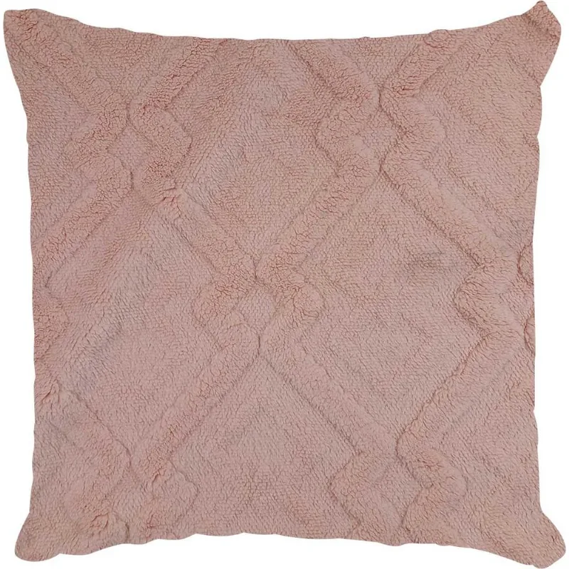 Capa P/ Almofada Felpuda 45x45cm em Poliéster Amigold-Rosa