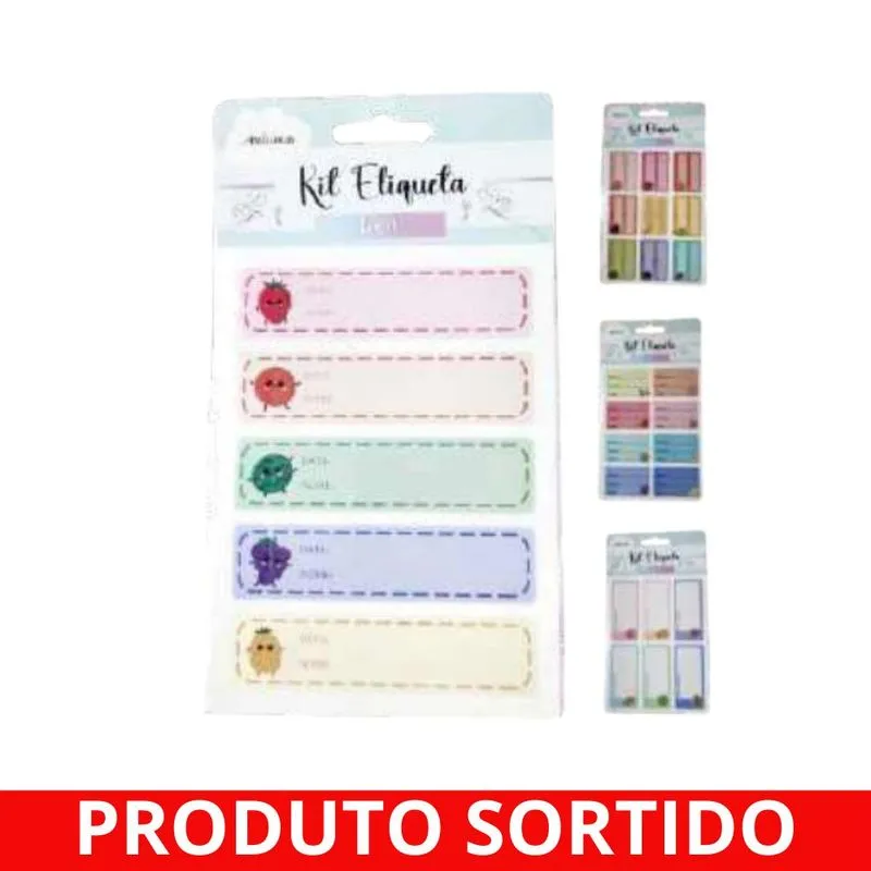 Etiqueta Adesiva para Caderno 10x13,5cm Infantil 5845 Amigold - UN