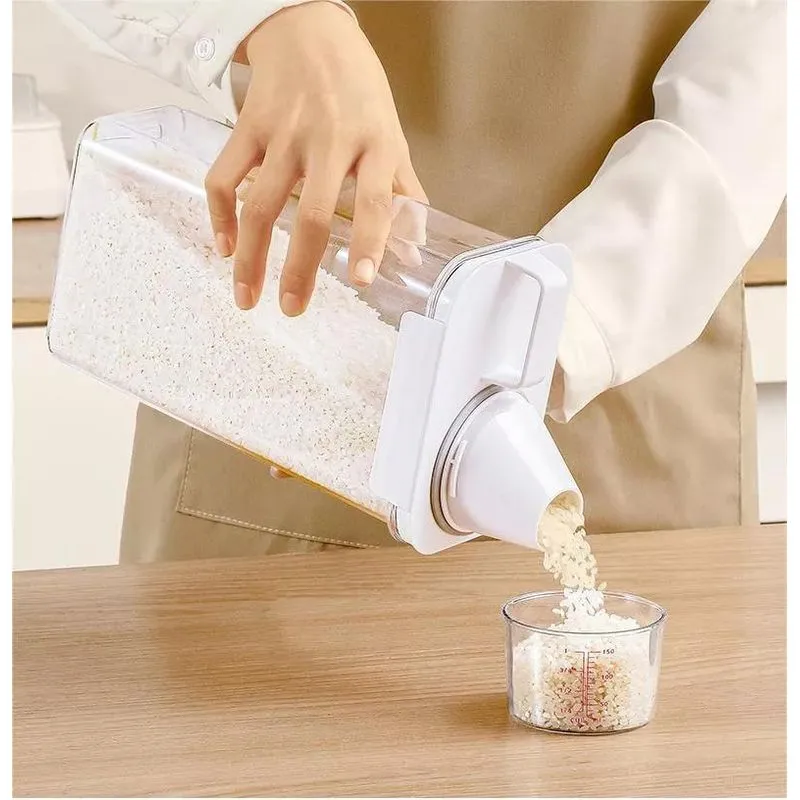 Pote Hermetico Armazenamento Com Bico E Copo Medidor 1300ml