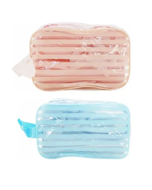 KIT VIAGEM DE PLASTICO BOLSA+SAB+PORTA ESCOVA+PENTE AMIGOLD
