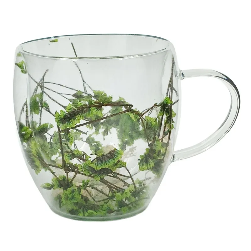 Caneca Flores 250ml em Vidro Amigold