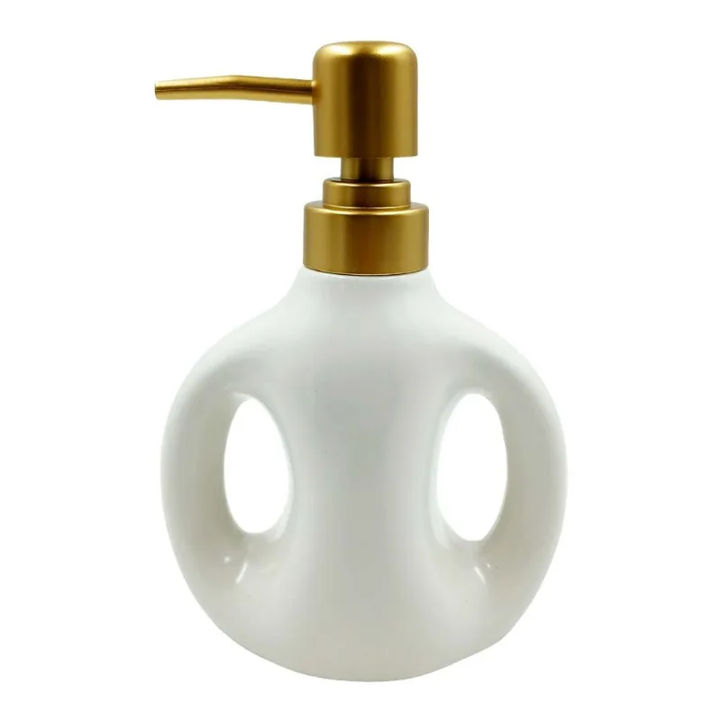 Porta Sabonete Líquido 16cm em Porcelana Amigold