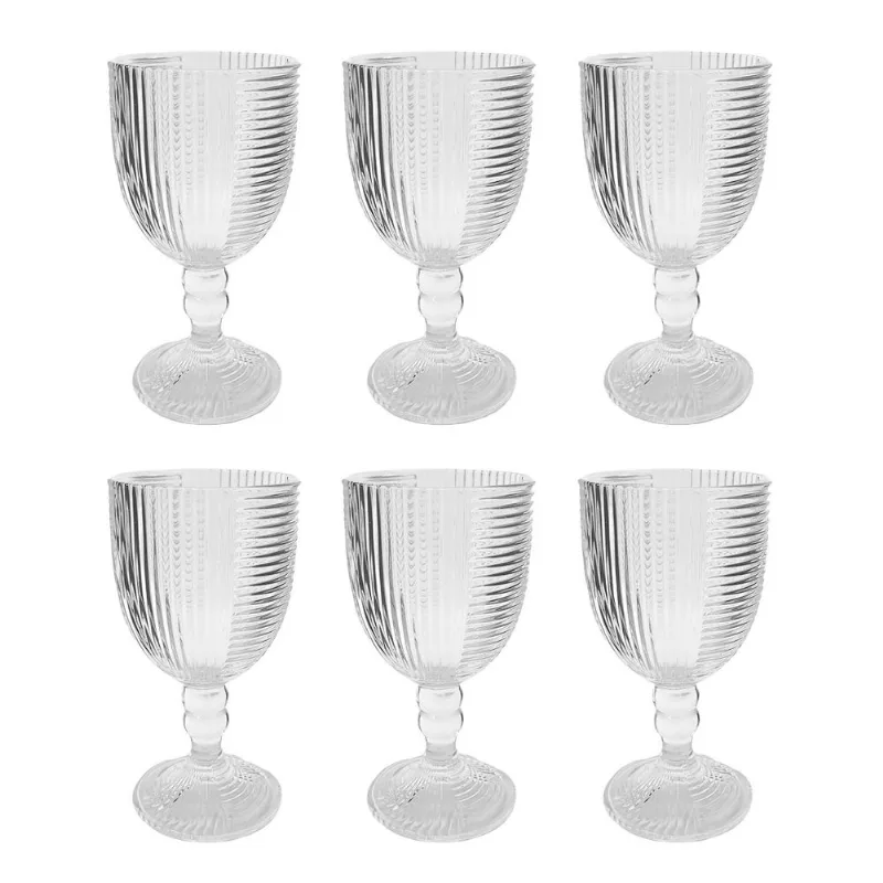 Jogo De Taças Imperial Clear 350ml em Vidro Amigold