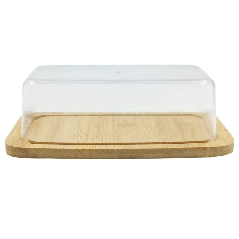 Porta Frios C/ Base Bambu 12x19cm em Plástico Amigold