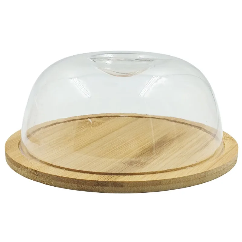 Porta Frios C/ Base Bambu 19cm em Plástico Amigold