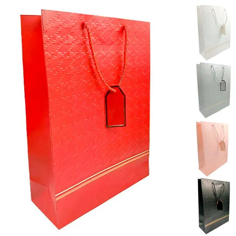 Sacola P/ Presente 42x12cm em Papel Amigold