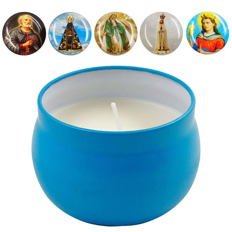 Vela Religiosa Aromática 7x4cm em Cera Amigold