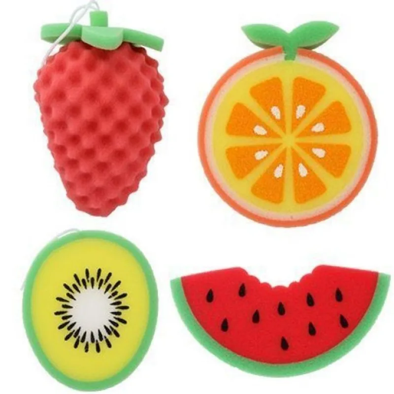 Esponja de Banho Frutas - Modelos Sortidas - Platina