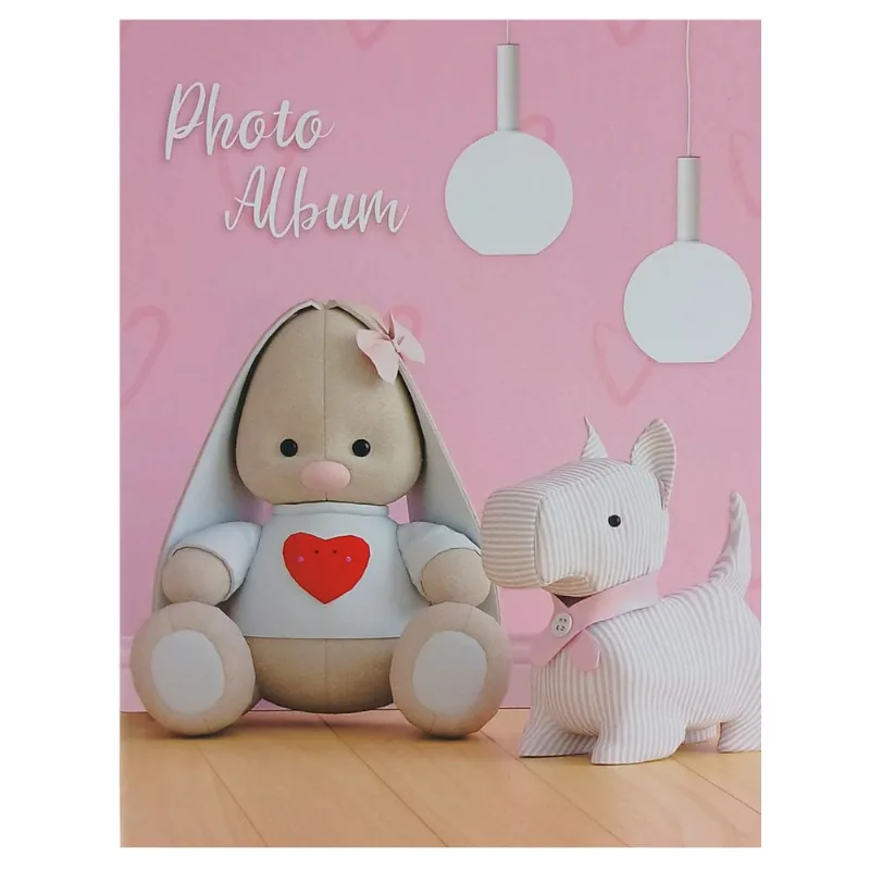 Álbum de Fotos Estampado 12,5x16,5cm em Papel Moment-Rosa