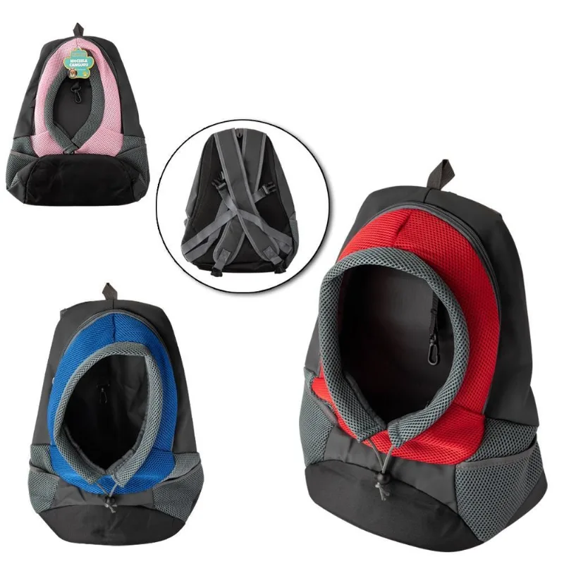 Mochila Canguru Fluffie Para Cachorro E Gato 42x28x16cm