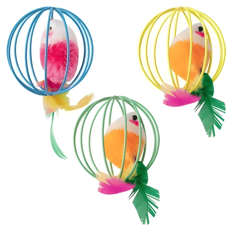 Brinquedo Pet Ratinhos C/ Bolinha de Aço - Modelos Sortidos - Fluffie