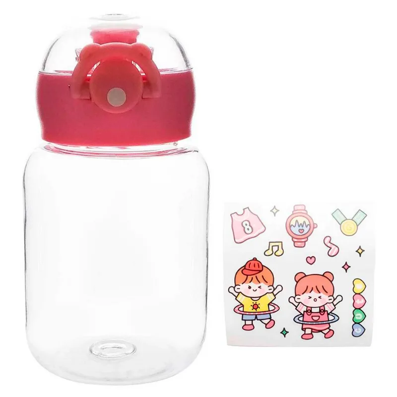 Garrafa Infantil C/ Alça 500ml em Plástico Moment-Rosa