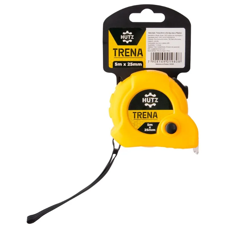 Trena C/ Trava 5mx25mm em Aço Inox Moment