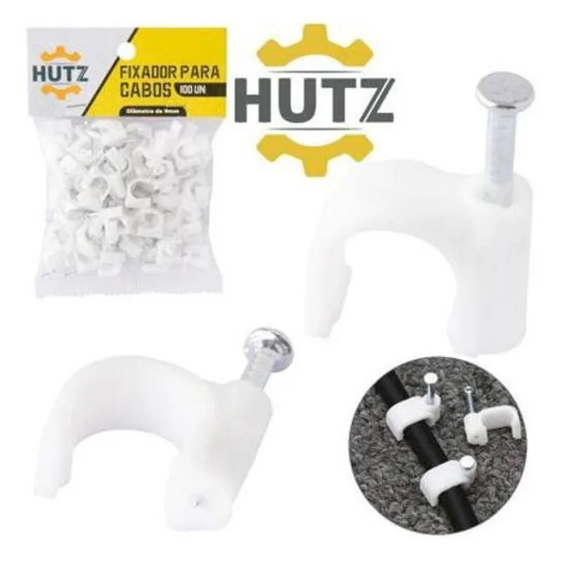 Fixador De Cabos 10Mm (100 Unidades) Hutz