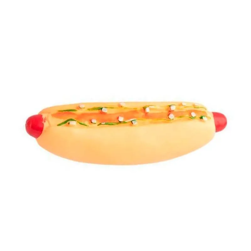 Brinquedo Mordedor Cachorro Quente Para Pet Fluffie