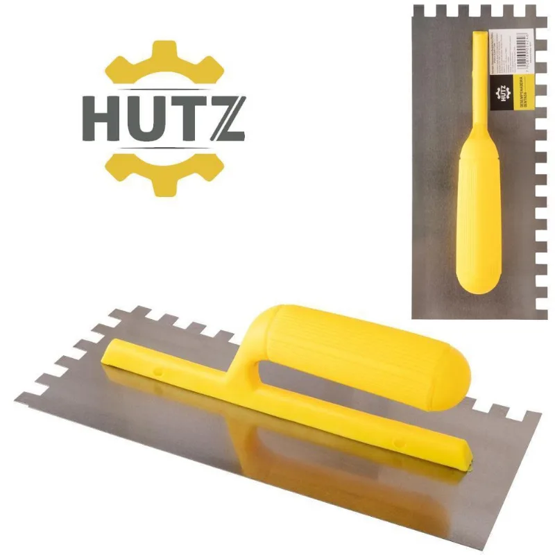 Desempenadeira Aco Dentada Cabo De Plastico Hutz 28x12,5x7cm