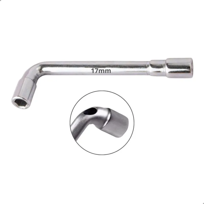 Chave Biela 17mm Perfurada Tipo L Aço Carbono Parafuso Longo