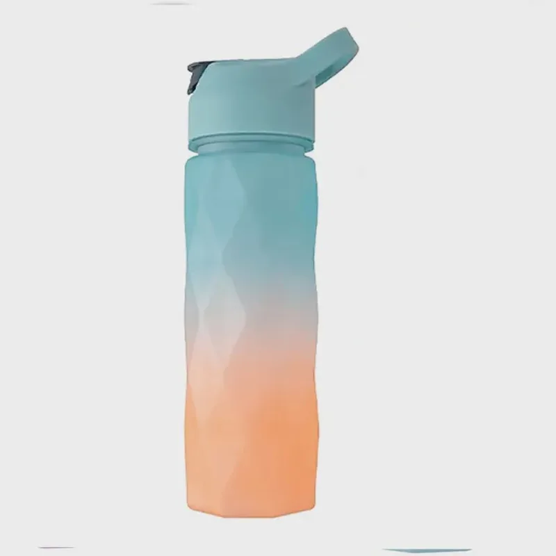 Garrafa Canudo 600ml Azul CB3240 - Moment