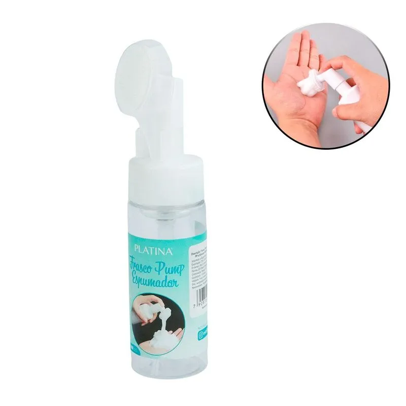 Frasco Pump Espumador De Plástico 180ml - Tudo Em Caixa